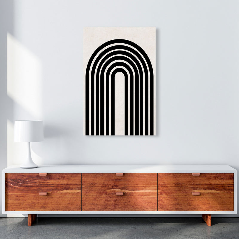 Black rainbow Art Print by Pixy Paper A1 Canvas