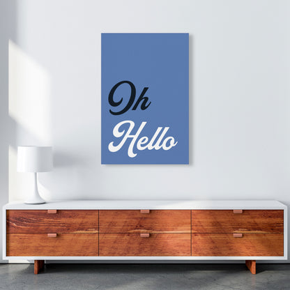Oh Hello Art Print by Pixy Paper A1 Canvas