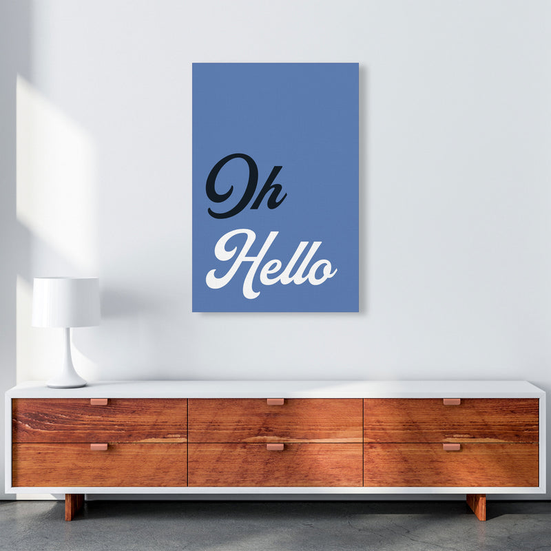 Oh Hello Art Print by Pixy Paper A1 Canvas