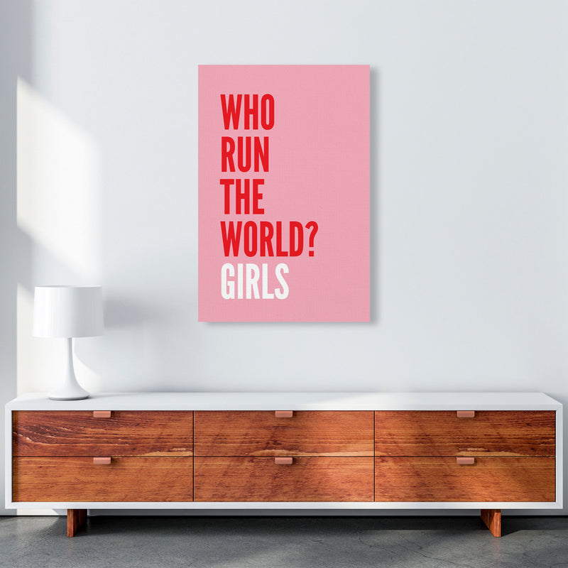 Who Run The World? Girls Art Print by Pixy Paper A1 Canvas