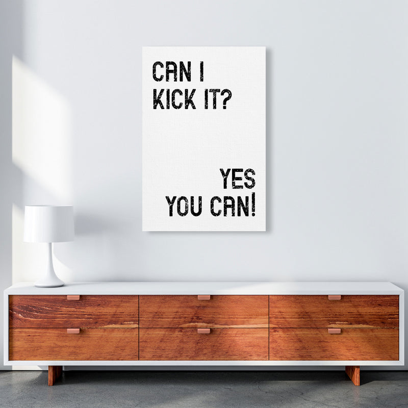 Can I Kick It Art Print by Pixy Paper A1 Canvas