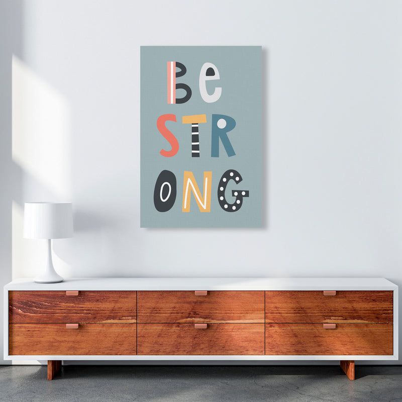 Be strong Neutral kids Art Print by Pixy Paper A1 Canvas