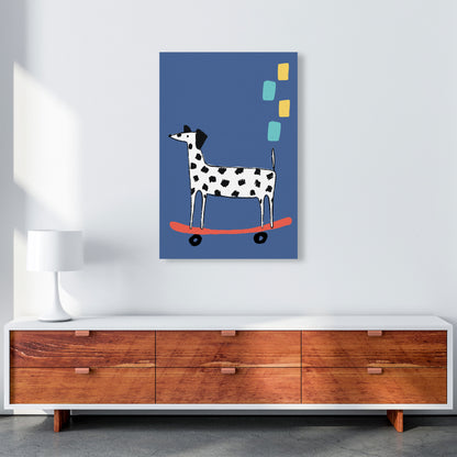 Skateboard Dog Art Print by Pixy Paper A1 Canvas