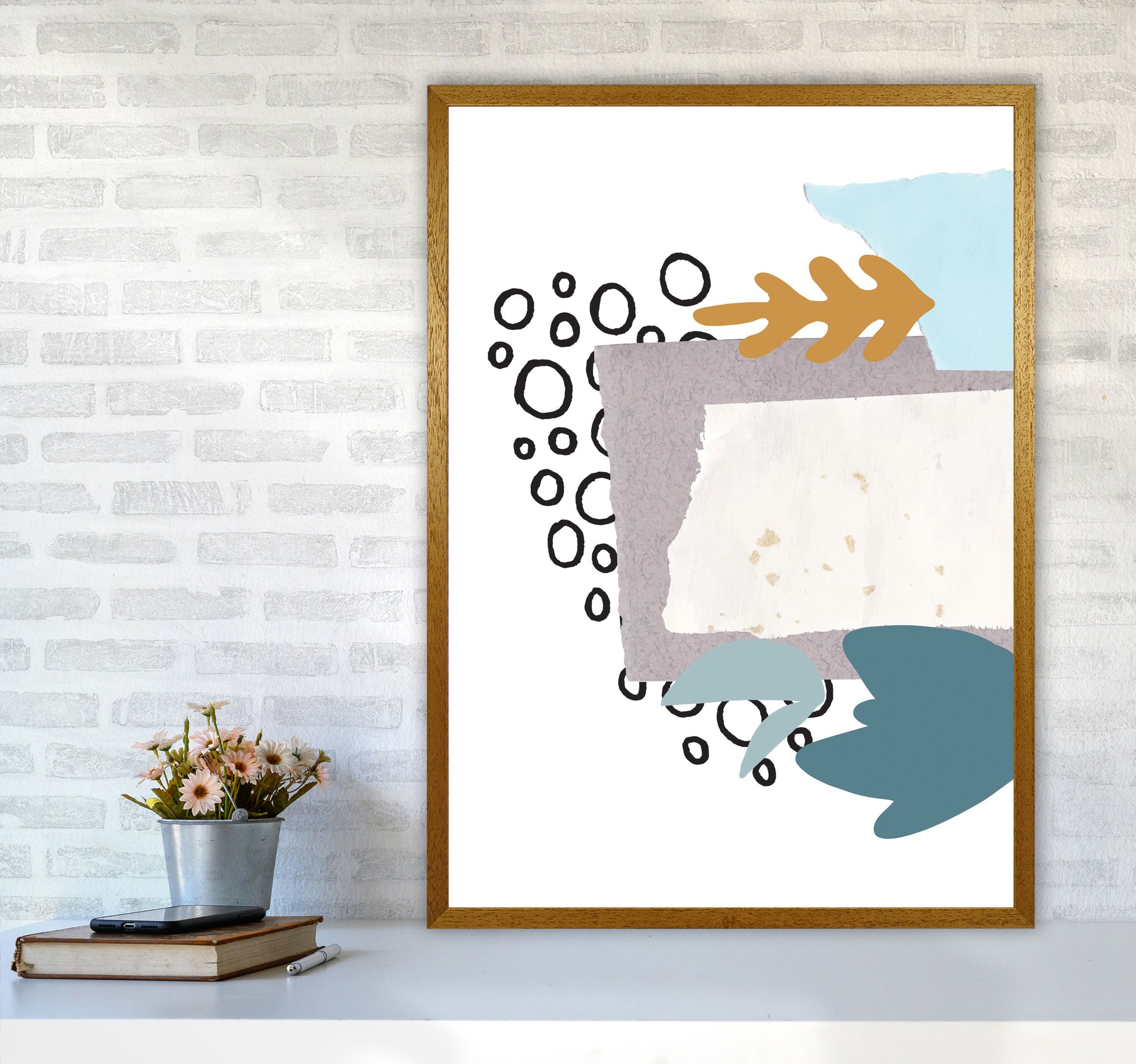 Reef Shapes Abstract 2 Modern Print A1 Print Only