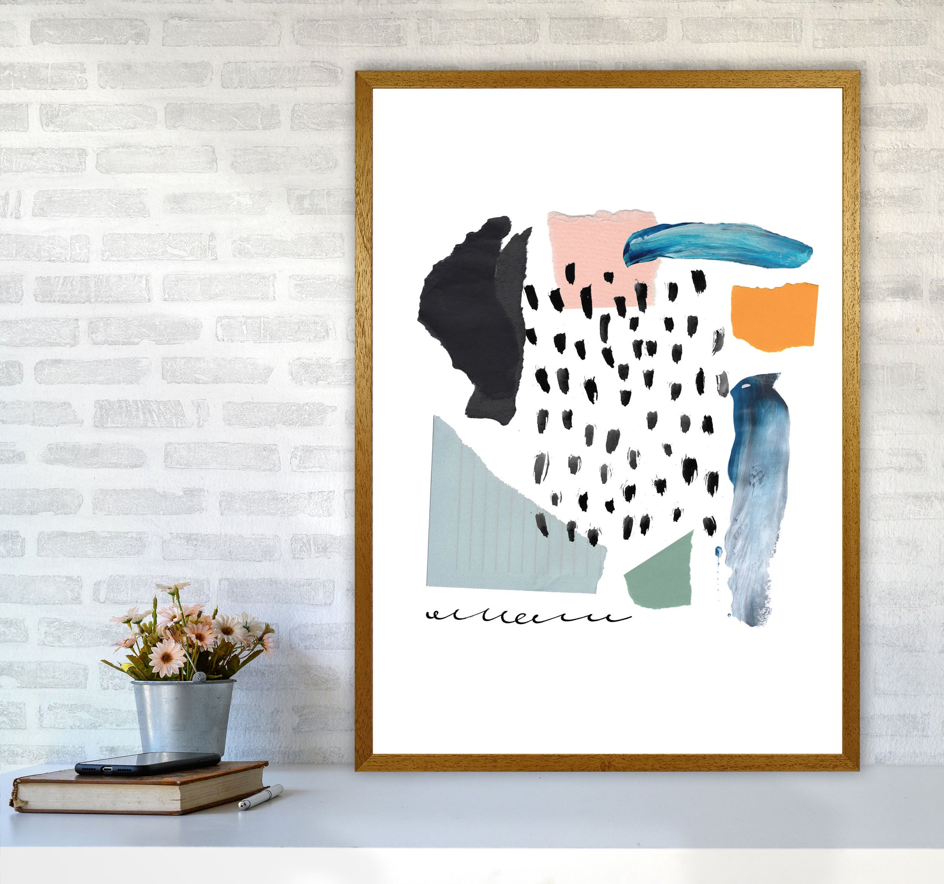 Abstract Shapes Artboard Modern Print A1 Print Only