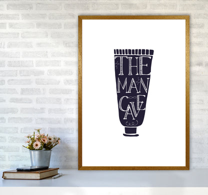 The Man Cave 1 Modern Print, Framed Bathroom Wall Art A1 Print Only