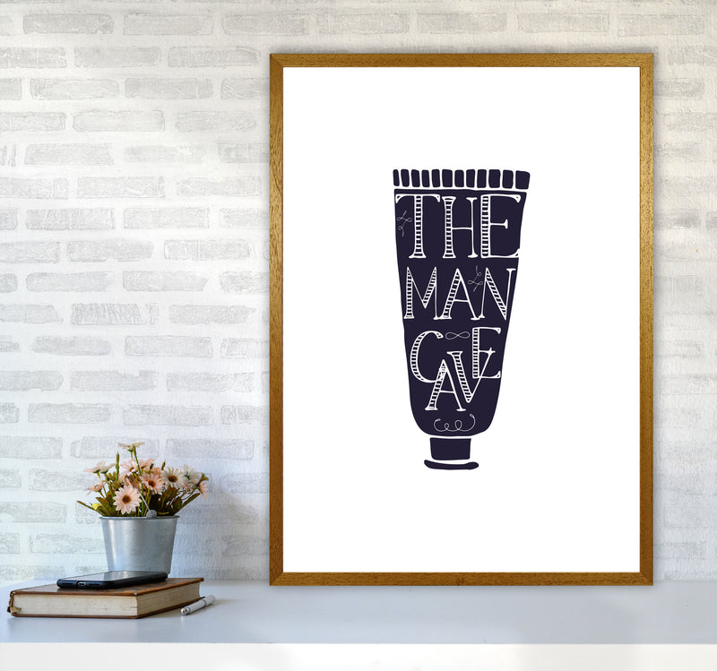 The Man Cave 1 Modern Print, Framed Bathroom Wall Art A1 Print Only