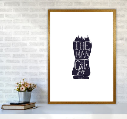 The Man Cave 2 Modern Print, Framed Bathroom Wall Art A1 Print Only