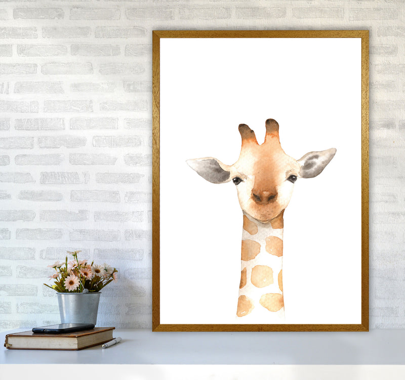 Forest Friends, Cute Giraffe Modern Print Animal Art Print A1 Print Only