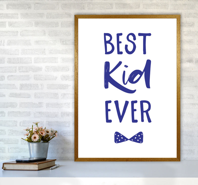 Best Kid Ever Navy Framed Nursey Wall Art Print A1 Print Only