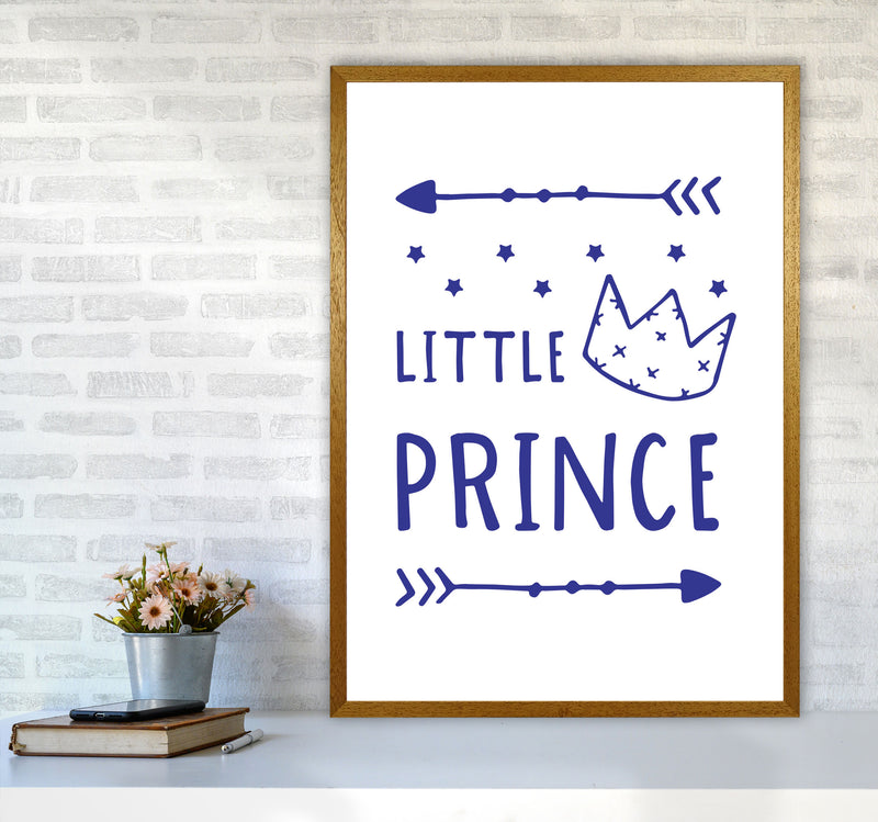 Little Prince Navy Framed Nursey Wall Art Print A1 Print Only