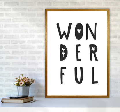 Wonderful Black Framed Nursey Wall Art Print A1 Print Only