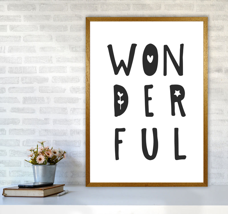 Wonderful Black Framed Nursey Wall Art Print A1 Print Only