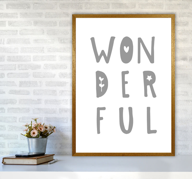 Wonderful Grey Framed Nursey Wall Art Print A1 Print Only