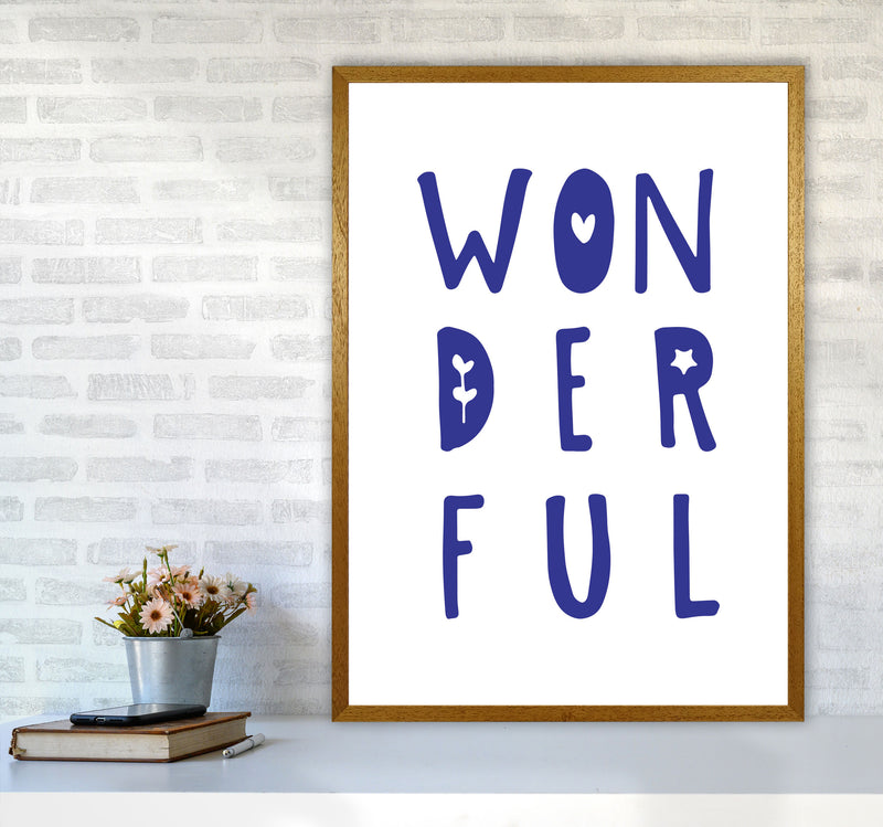 Wonderful Navy Framed Nursey Wall Art Print A1 Print Only