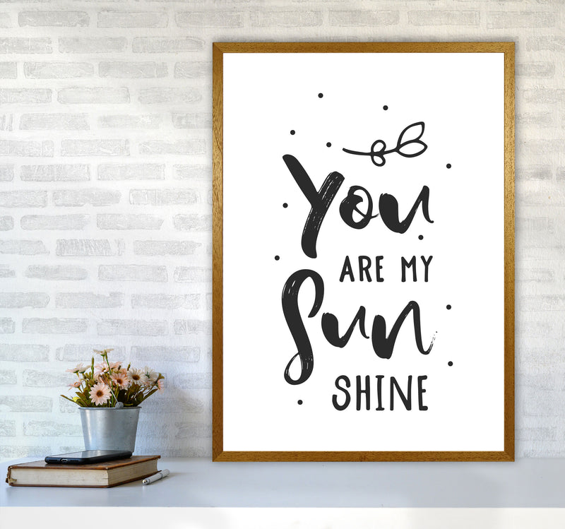 You Are My Sunshine Black Modern Print A1 Print Only