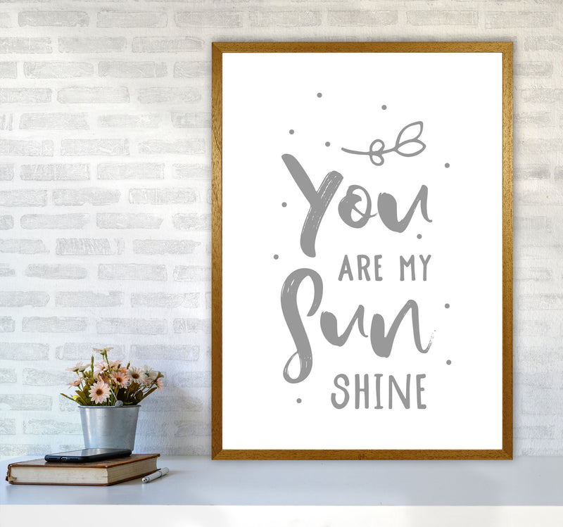 You Are My Sunshine Grey Modern Print A1 Print Only