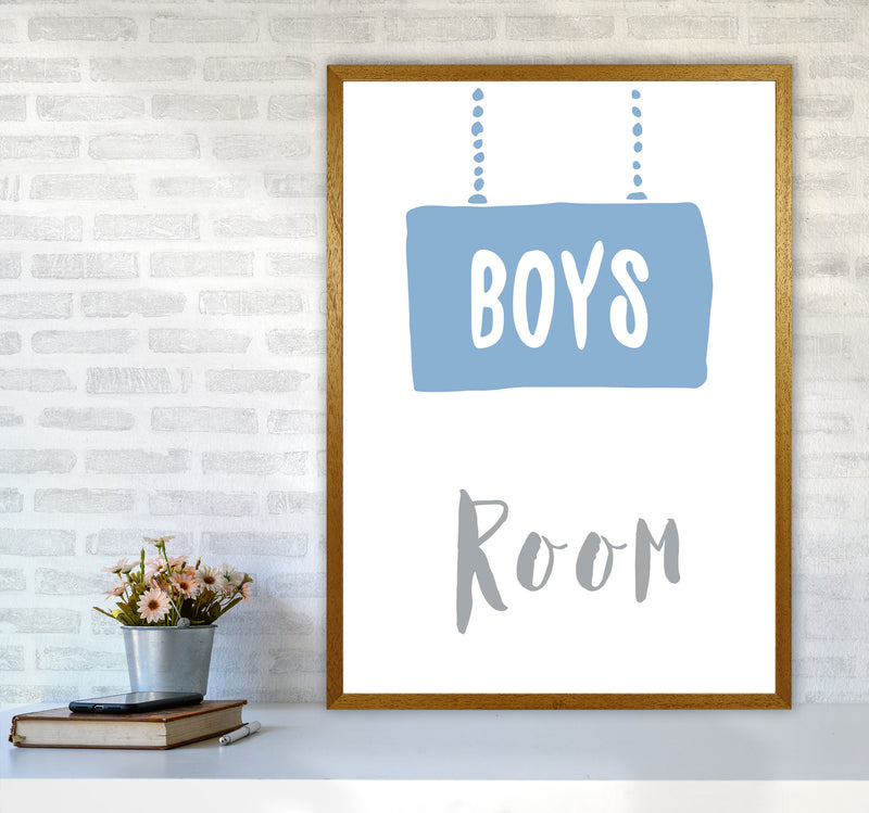 Boys Room Blue Framed Nursey Wall Art Print A1 Print Only