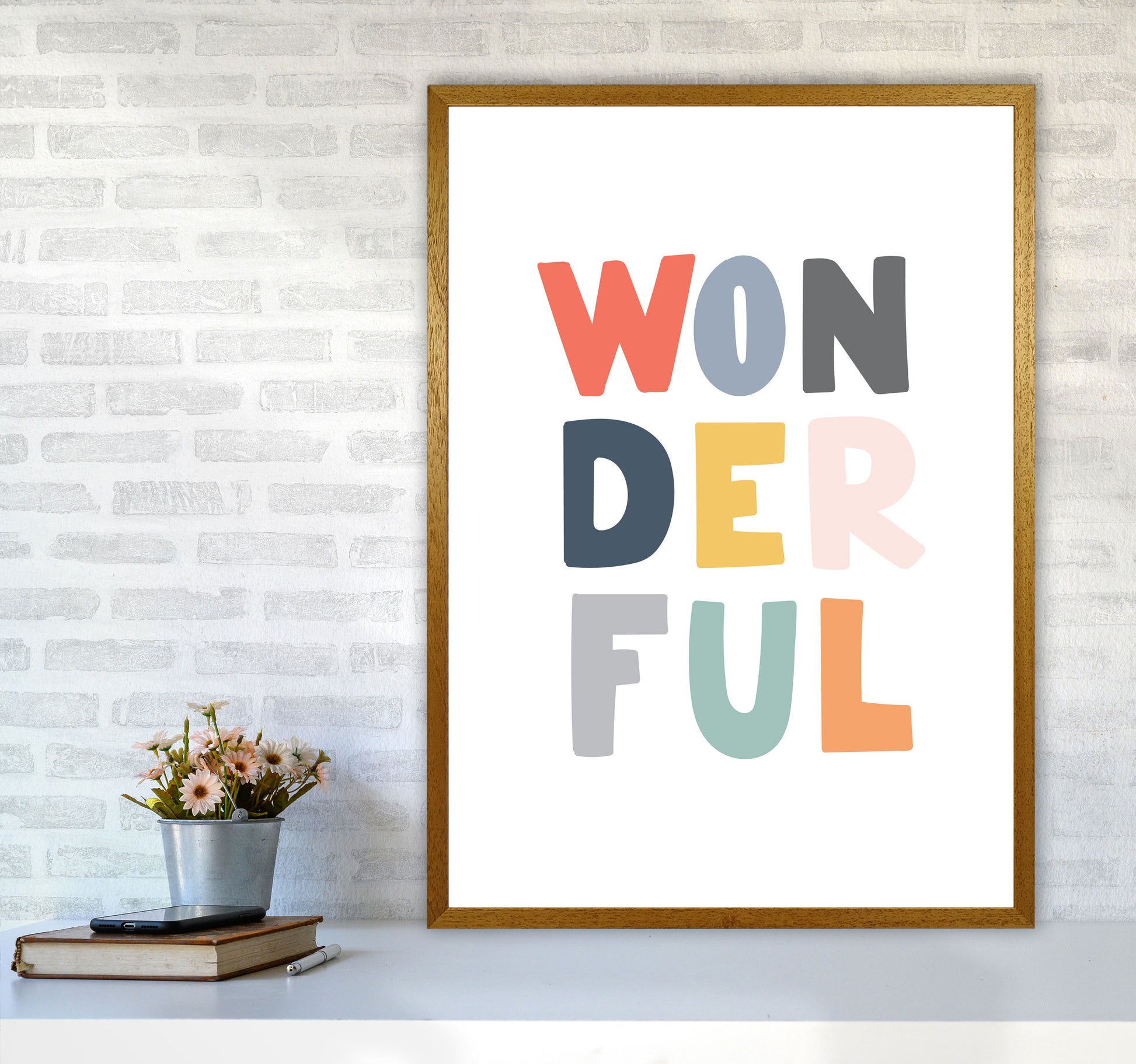Wonderful Colour Framed Nursey Wall Art Print A1 Print Only