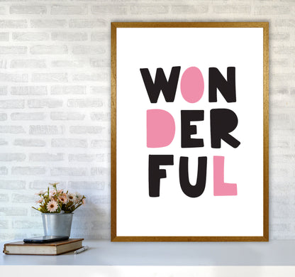 Wonderful Black And Pink Framed Nursey Wall Art Print A1 Print Only