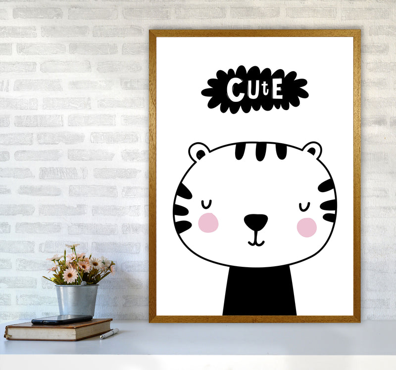 Cute Scandi Tiger Modern Print Animal Art Print A1 Print Only