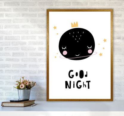 Good Night Planet Framed Nursey Wall Art Print A1 Print Only