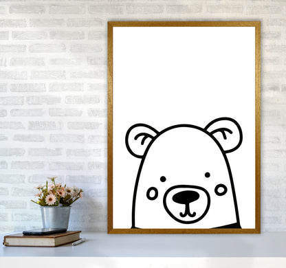 Black And White Bear Modern Print Animal Art Print A1 Print Only