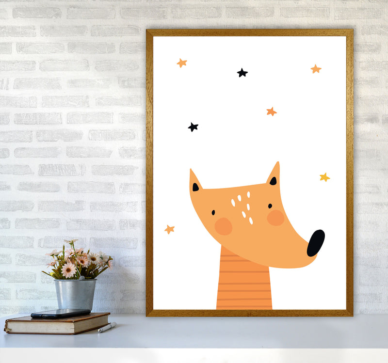 Scandi Fox Framed Nursey Wall Art Print A1 Print Only