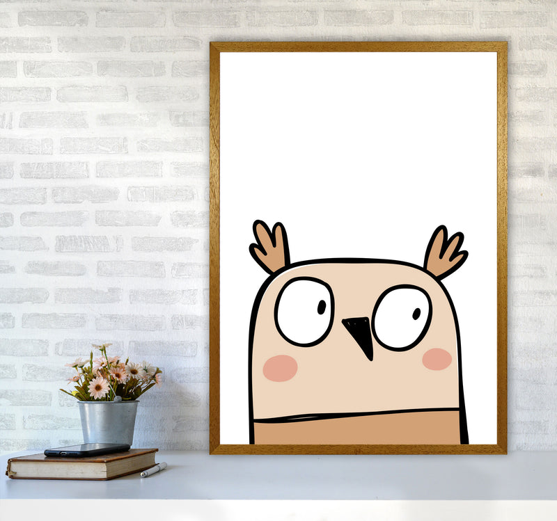Scandi Owl Framed Nursey Wall Art Print A1 Print Only