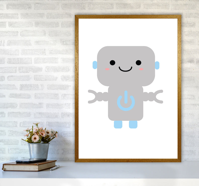 Robot Framed Nursey Wall Art Print A1 Print Only