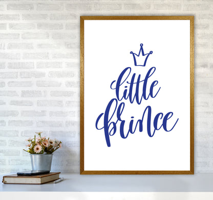 Little Prince Navy Framed Nursey Wall Art Print A1 Print Only