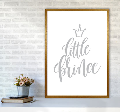 Little Prince Grey Framed Nursey Wall Art Print A1 Print Only