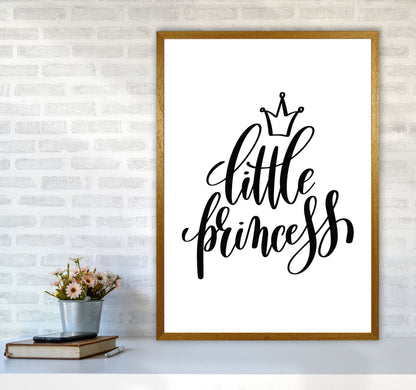 Little Princess Black Framed Nursey Wall Art Print A1 Print Only
