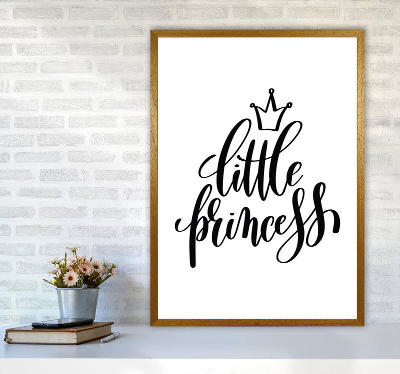 Little Princess Black Framed Nursey Wall Art Print A1 Print Only