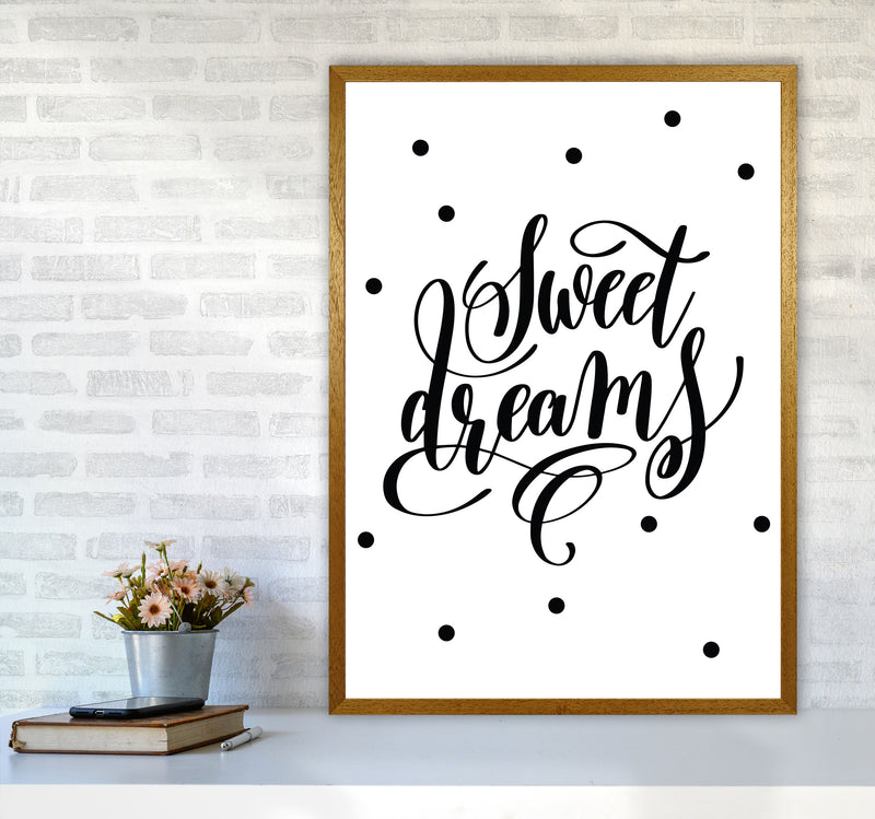 Sweet Dreams Black Modern Print A1 Print Only