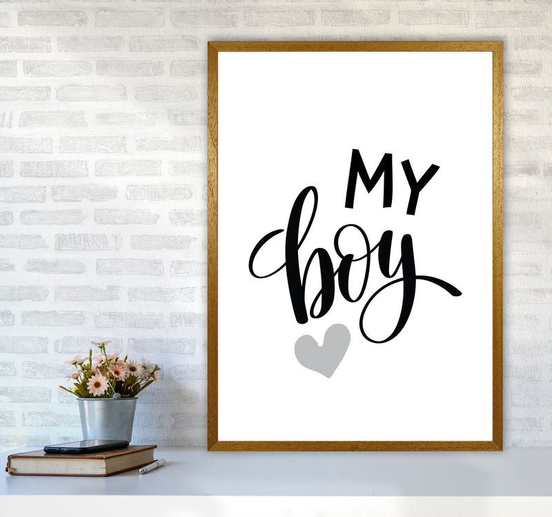My Boy Black Framed Nursey Wall Art Print A1 Print Only