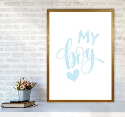 My Boy Blue Framed Nursey Wall Art Print A1 Print Only