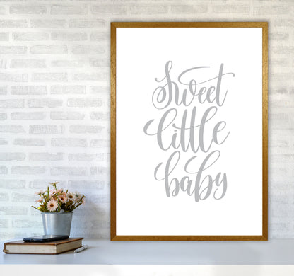 Sweet Little Baby Grey Framed Nursey Wall Art Print A1 Print Only