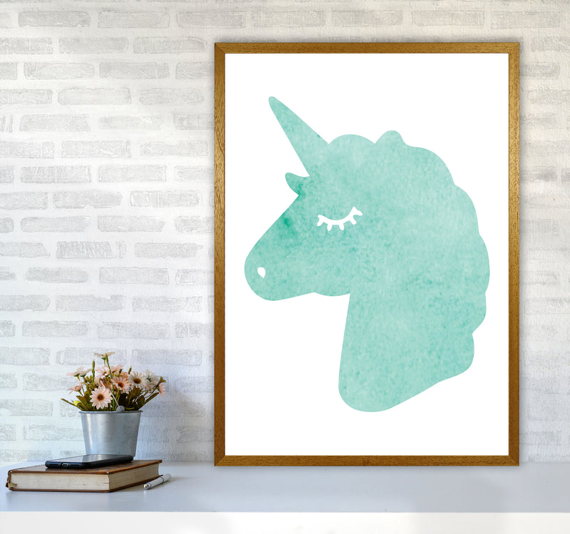 Mint Unicorn Head Modern Print Animal Art Print A1 Print Only