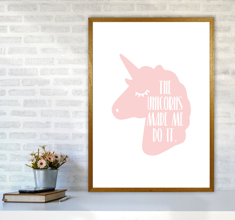 The Unicorns Made Me Do It Framed Nursey Wall Art Print A1 Print Only
