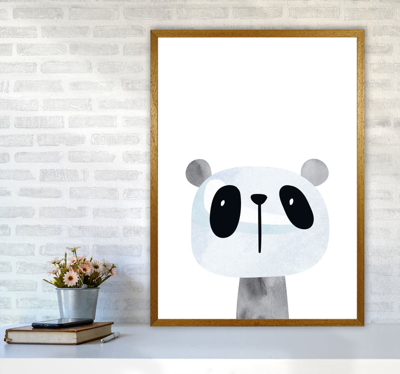 Scandi Panda Watercolour Framed Nursey Wall Art Print A1 Print Only