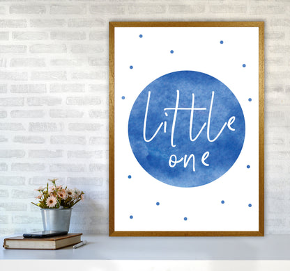 Little One Blue Watercolour Modern Print A1 Print Only
