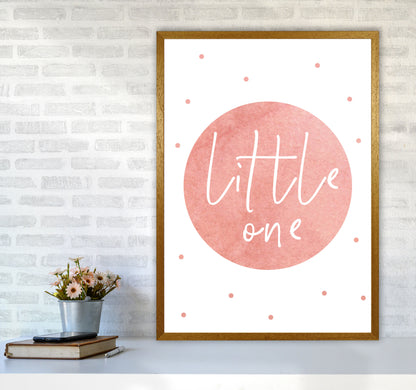 Little One Peach Watercolour Modern Print A1 Print Only