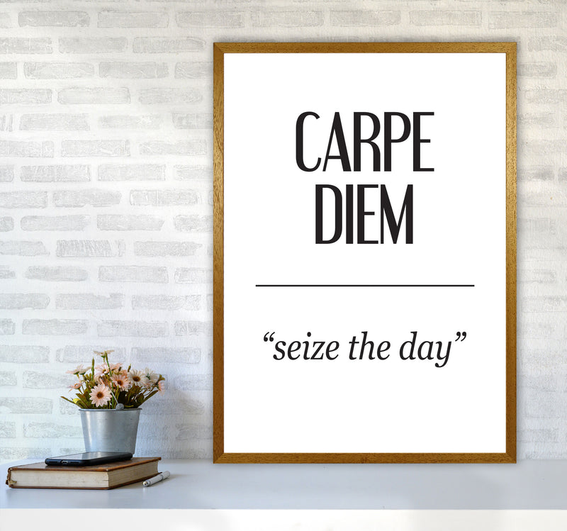 Carpe Diem Framed Typography Wall Art Print A1 Print Only
