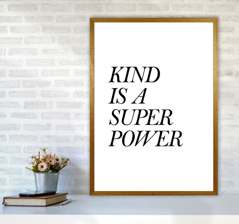 Kind Is A Superpower Framed Typography Wall Art Print A1 Print Only