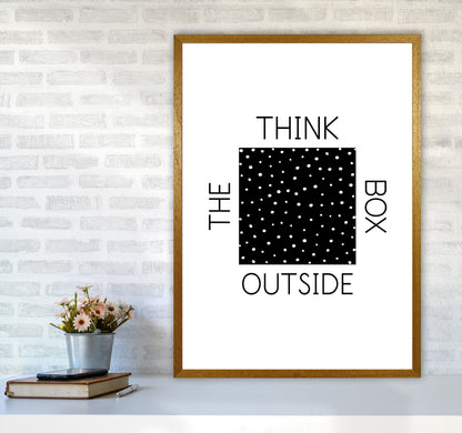 Think Outside The Box Modern Print A1 Print Only