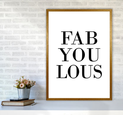Fabyoulous Framed Typography Wall Art Print A1 Print Only
