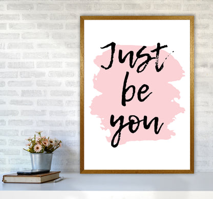 Just Be You Framed Typography Wall Art Print A1 Print Only