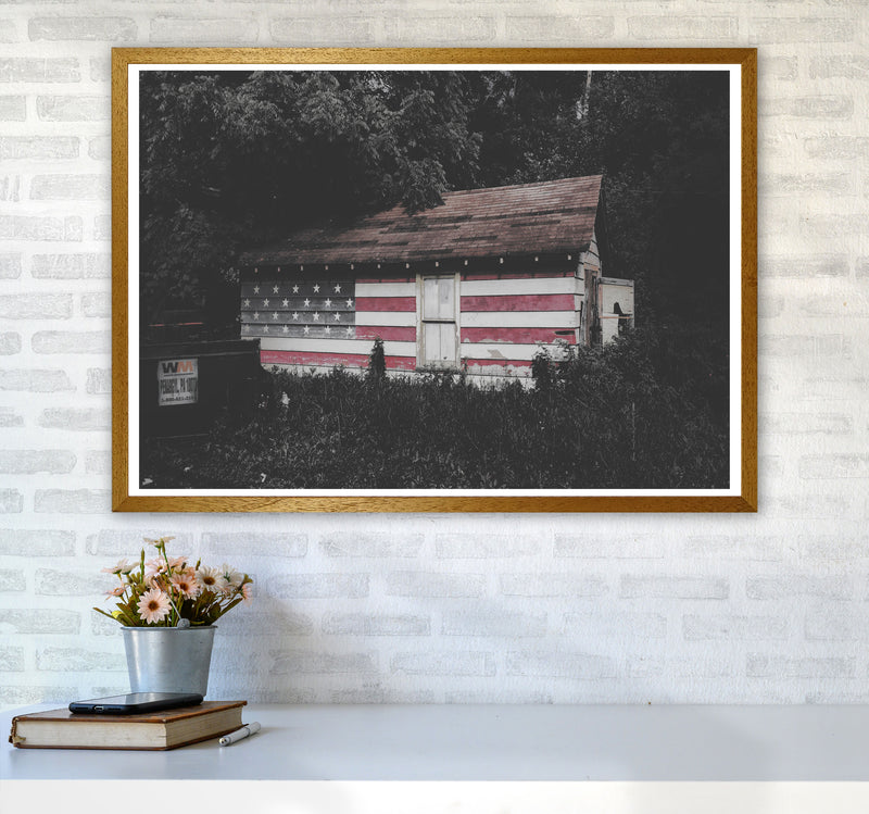 USA Hut Modern Print A1 Print Only