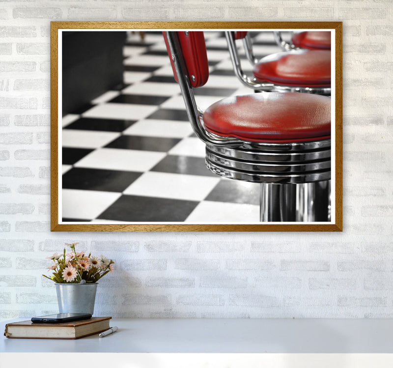 Vintage American Diner Modern Print A1 Print Only